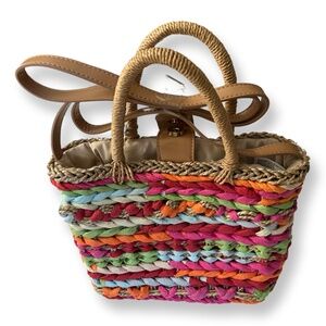 NWT Colorful straw bag from A New Day Target
